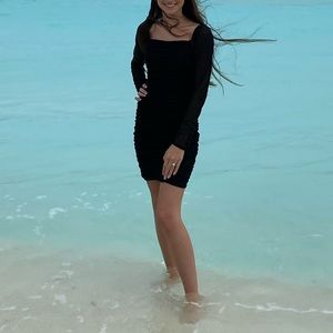 Mini black dress